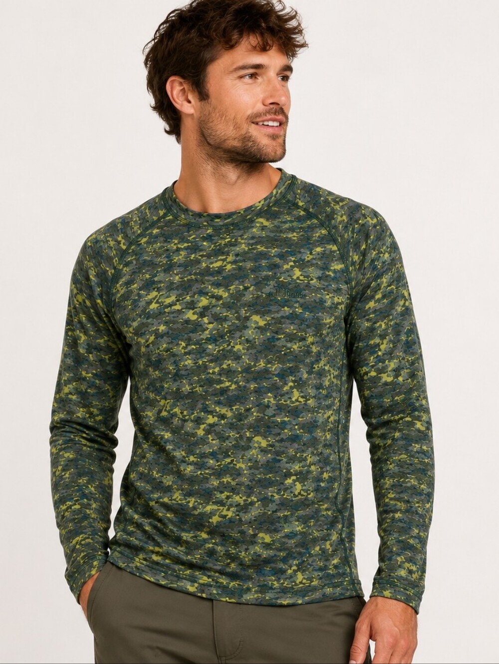 L.L.Bean 250 Merino Wool Midweight Base Layer Camo Men’s M
